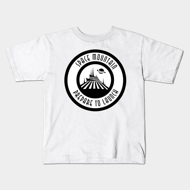 SMPrepareLaunchSaturn Kids T-Shirt by WdwRetro